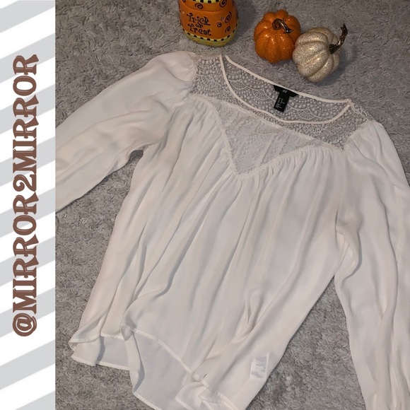 🍁🍂H&M Women’s Long Sleeve Blouse - Picture 1 of 4
